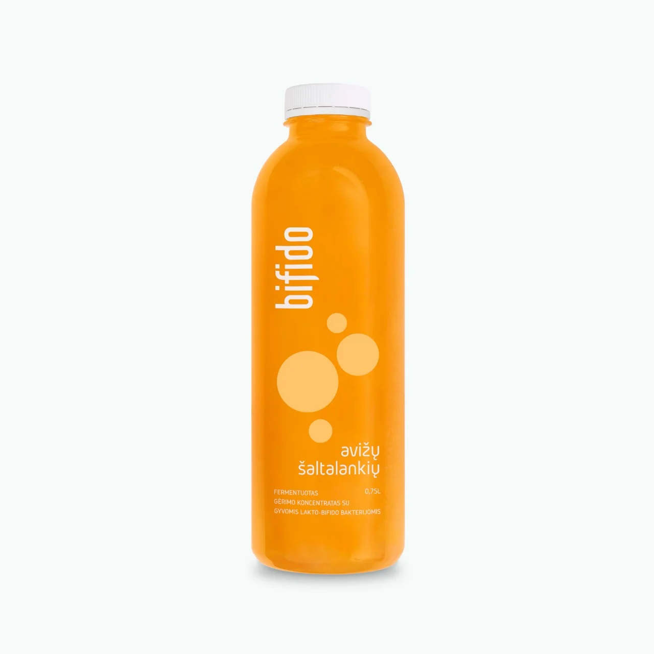 BIFIDO® fermentuotų gėrimų Avižų – Šaltalankių skonio koncentratas. 0.75 L